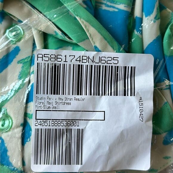 Studio Park x Amy Stran Regular Floral Maxi Shirtdress S NWT in packaging - Picture 4 of 5